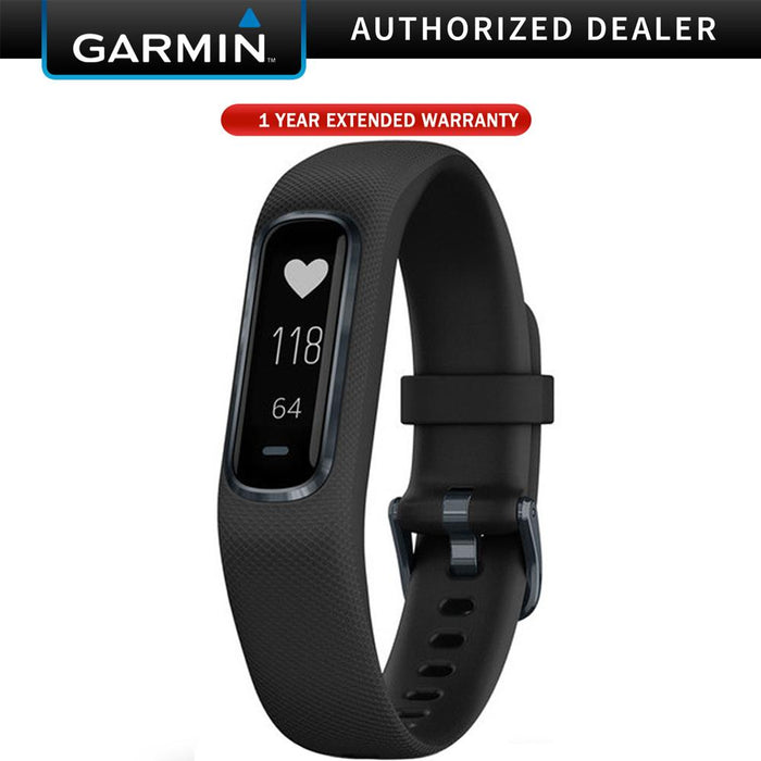 Garmin Vivosmart 4 Black with Midnight Hardware (S/M) + 1 Year Extended Warranty