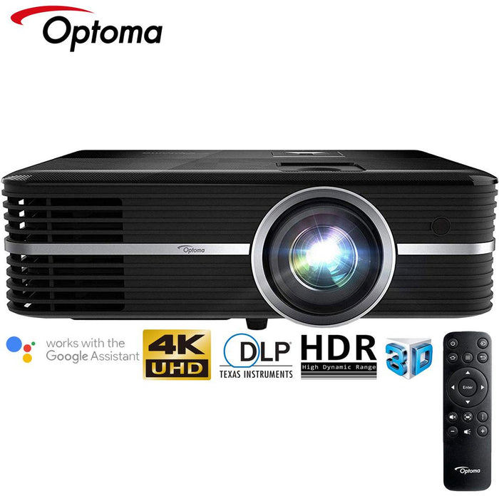 Optoma UHD51A Amazon Alexa 4K Ultra HD Home Theater Projector - (Certified Refurbished)