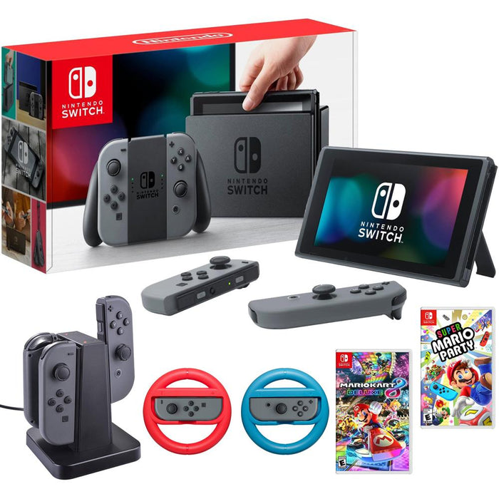 Nintendo Switch 32 GB Console with Super Mario Party, Mario Kart 8 Deluxe & More
