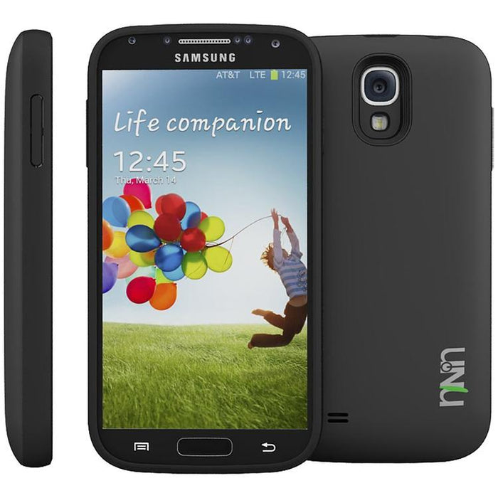 uNu Unity Ultra-Slim 2600mAh Battery Case for Samsung Galaxy S4 - Black/Black