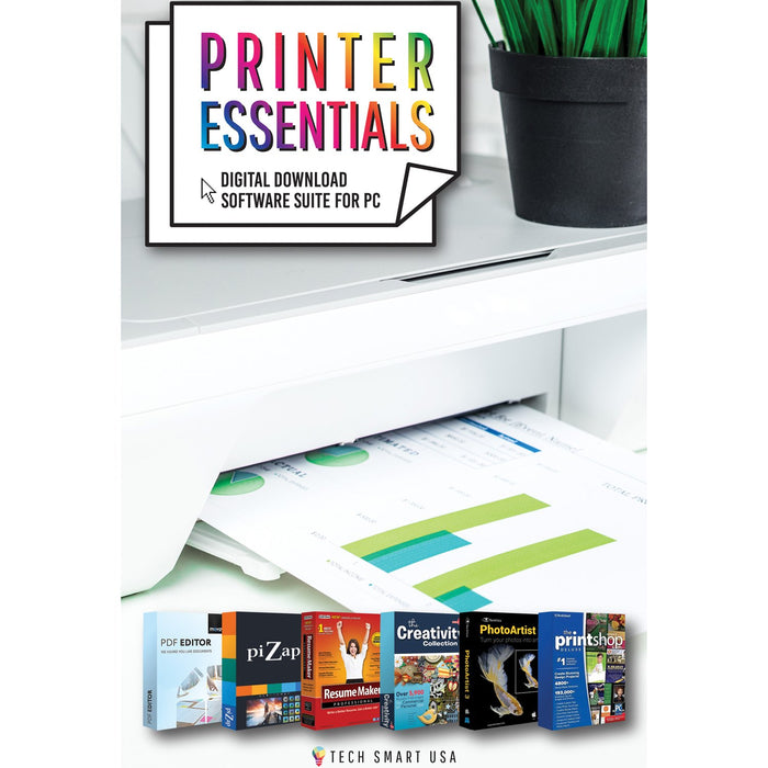 Tech Smart USA Printer Essentials Digital Download Card for PC