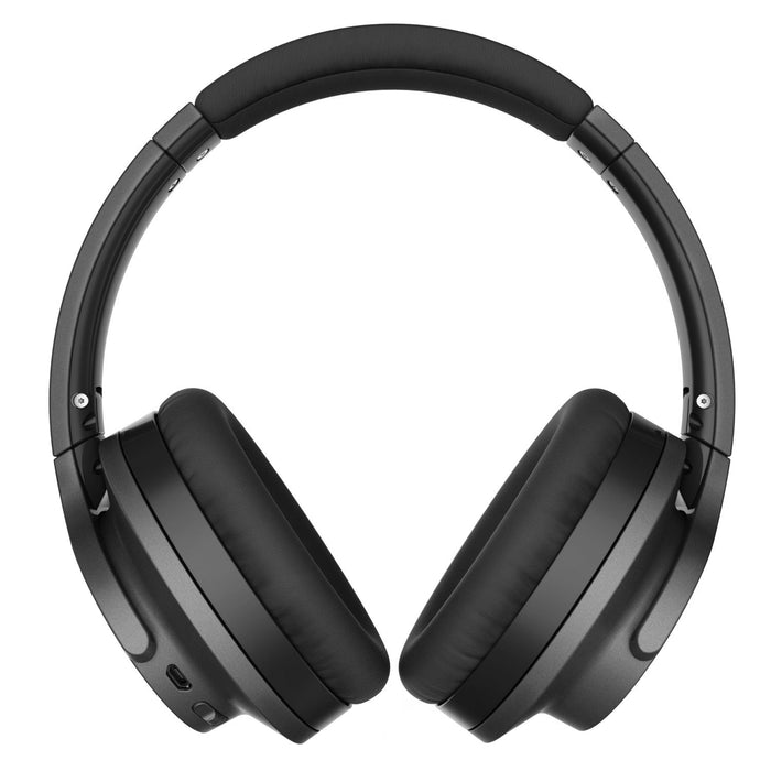 Audio-Technica QuietPoint Wireless Bluetooth Active Noise-Cancelling Headphones ATH-ANC700BTBK