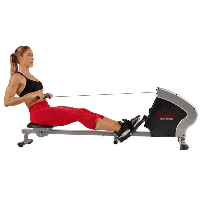 Sunny Health and Fitness SPM Magnetic Rowing Machine + Cooling Towel