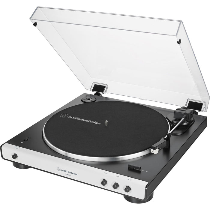 Audio-Technica AT-LP60XBT-WH Fully Automatic Belt-Drive Bluetooth Stereo Turntable White/Black