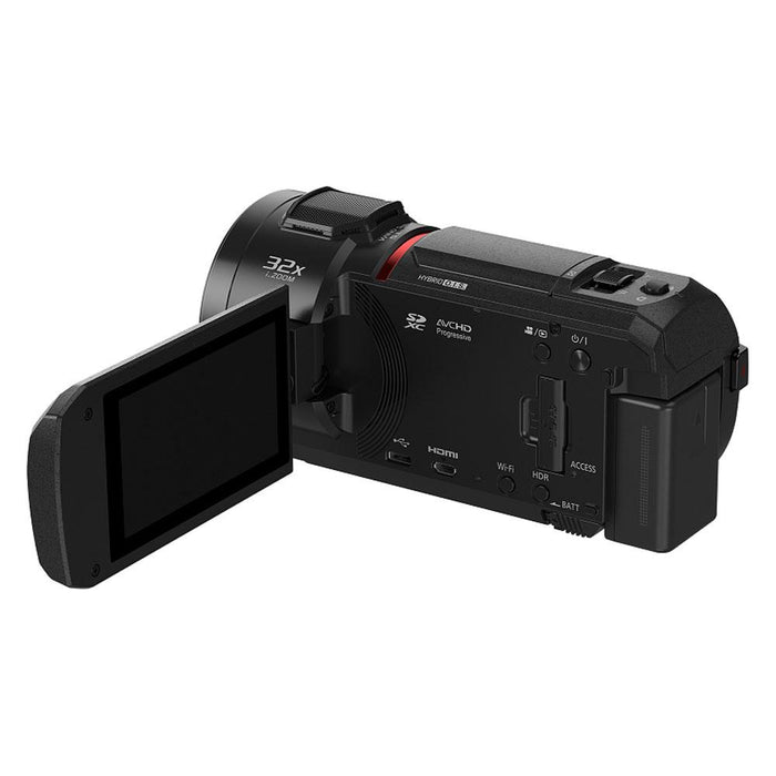 Panasonic HC-VX1K 4K UHD 24x Optical Zoom Camcorder w/ 25mm Wide Leica Lens - Refurbished