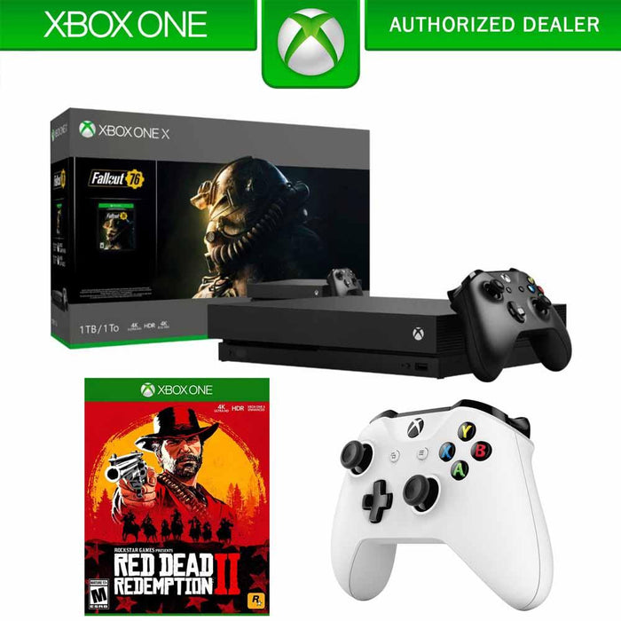 Microsoft Xbox One X 1 TB Fallout 76 with Red Dead Redemption 2 & Controller Bundle