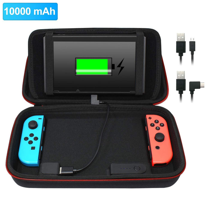 Deco Gear 10000mAH Charging Case for Nintendo Switch with 128GB Audio Essentials Bundle