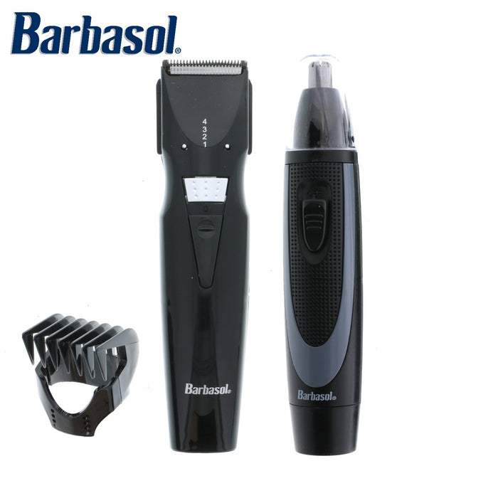 Barbasol 5-Piece Grooming Set Includes Beard Trimmer and Nose/Ear Trimmer