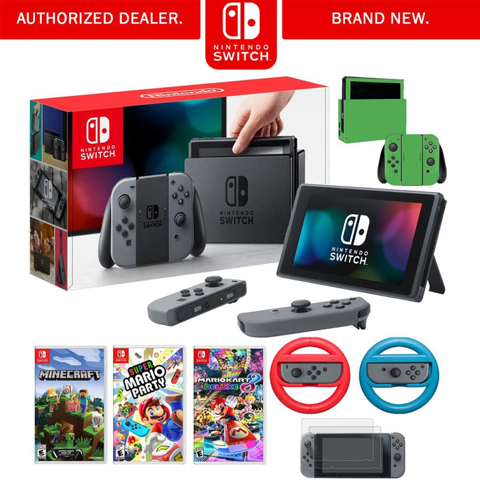 Nintendo Switch 32 GB Console with Super Mario Party, Mario Kart 8, Minecraft & More