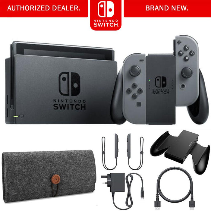 Nintendo Nintendo Switch Gray Joy Con with Lightweight Protective Sleeve - E2NTHACSKAAAA
