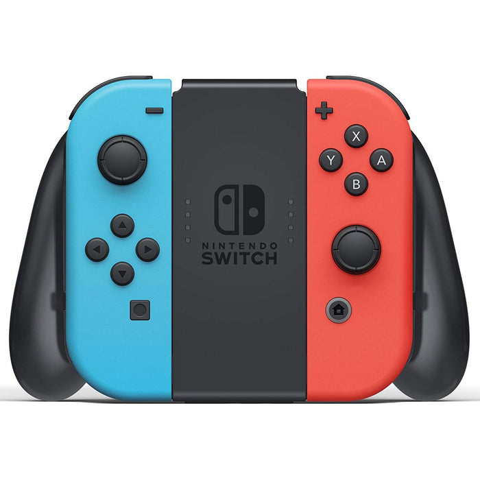 Nintendo Switch 32 GB Console with Neon Blue and Red Joy-Con w/ Bluetooth Adapter Bundle