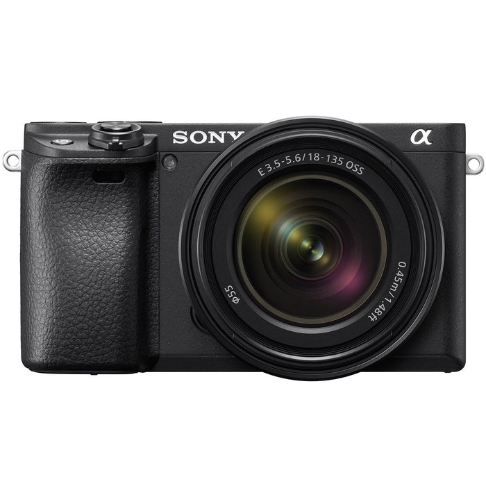 Sony a6400 4K Mirrorless Camera ILCE-6400M/B 18-135mm Lens with Macro & Telephoto Kit
