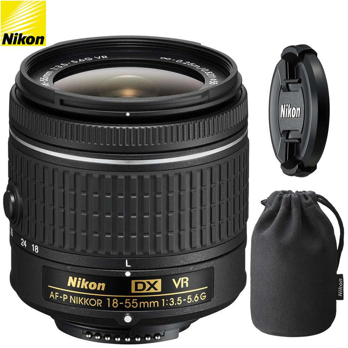 Nikon AF-P DX NIKKOR 18-55mm f/3.5-5.6G VR Lens 20059B - (Certified Refurbished)