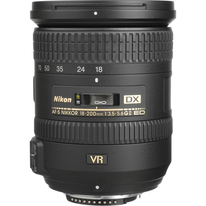 Nikon AF-S DX NIKKOR 18-200mm f/3.5-5.6G ED VR II Lens (Certified Refurbished)
