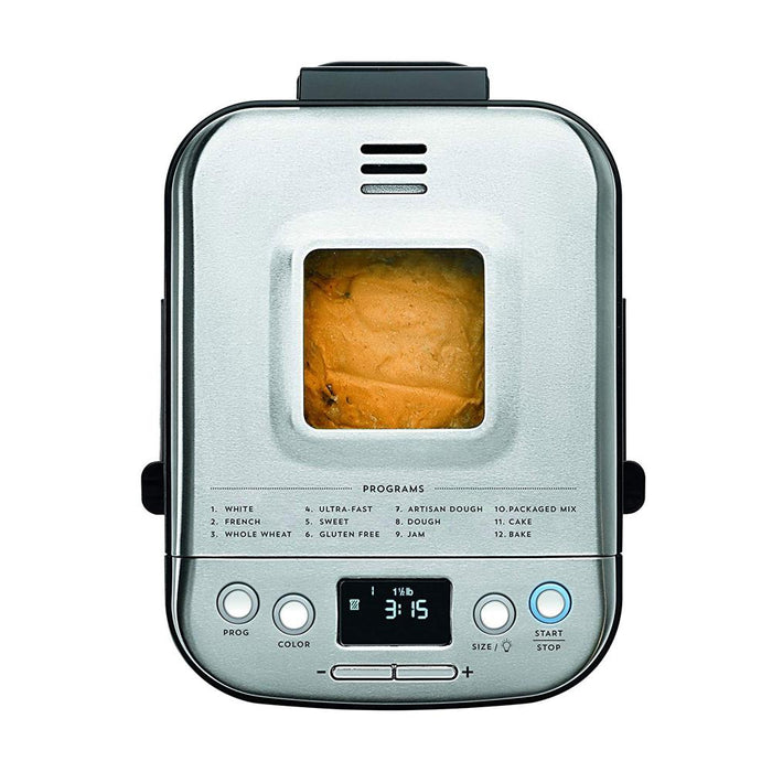 Cuisinart CBK-110 Compact Automatic Bread Maker, Silver w/ 8" Bread Knife