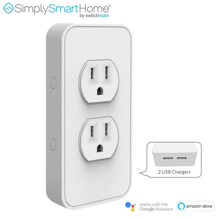 Switchmate Snap-on Smart Power Outlet with Voice Controls - Certified Refurbished