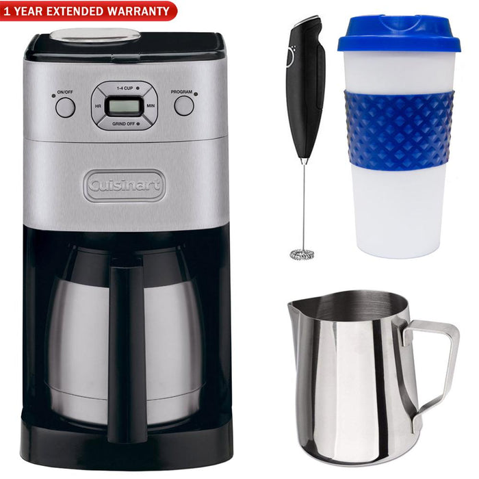 Cuisinart Grind & Brew Thermal 10 Cup Coffeemaker (Refurb) w/ Warranty Bundle