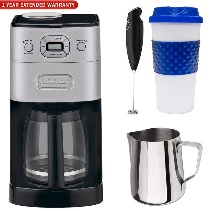 Cuisinart Grind-and-Brew 12-Cup Automatic Coffeemaker (Refurb) w/ Warranty Bundle