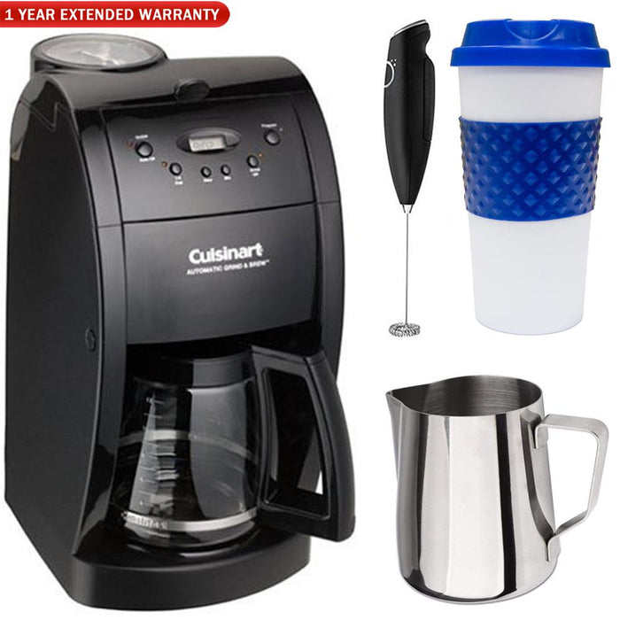 Cuisinart DGB-500BKFR Grind & Brew 12-Cup Coffeemaker (Refurb) w/ Warranty Bundle