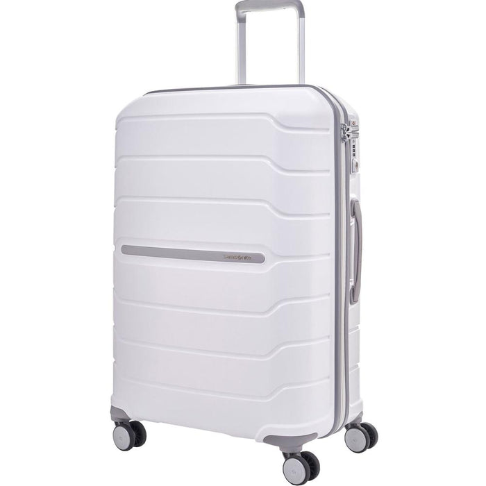 Samsonite Freeform 24" Hardside Spinner Luggage, White w/ 10pc Accessory Kit
