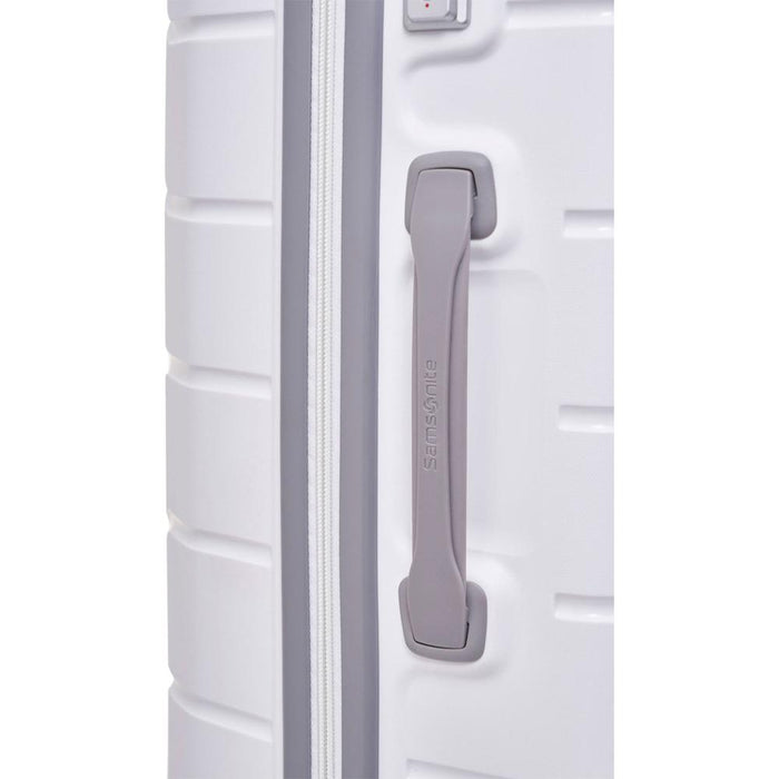 Samsonite Freeform 24" Hardside Spinner Luggage, White w/ 10pc Accessory Kit