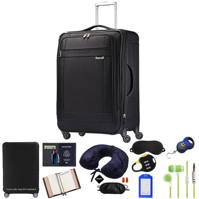 Samsonite SoLyte 25" Expandable Spinner Suitcase Luggage w/ 10pc Accessory Kit