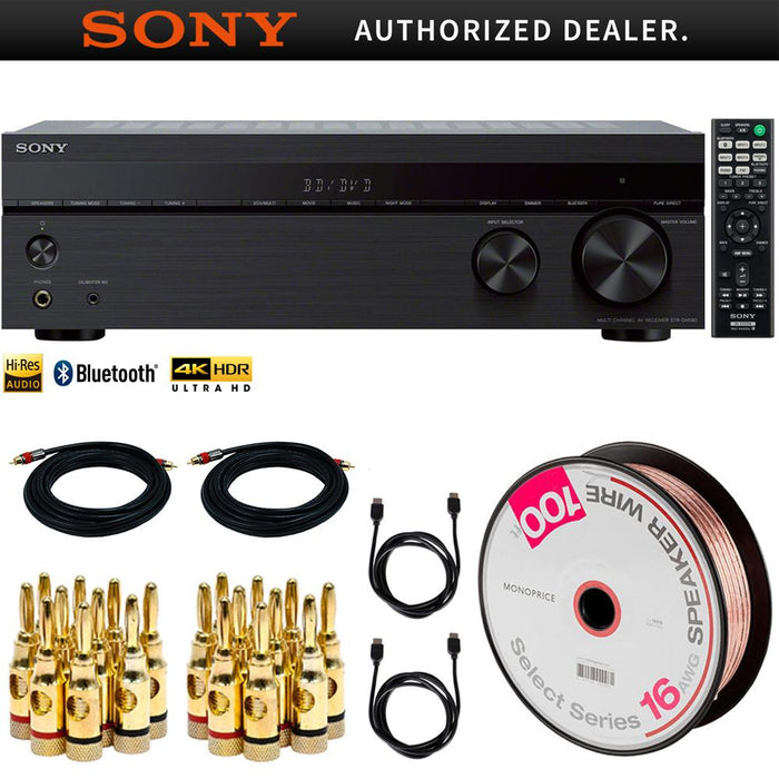 Sony STRDH590 5.2 Multi-Channel 4K HDR AV Receiver w/ Bluetooth +Audio Cable Kit