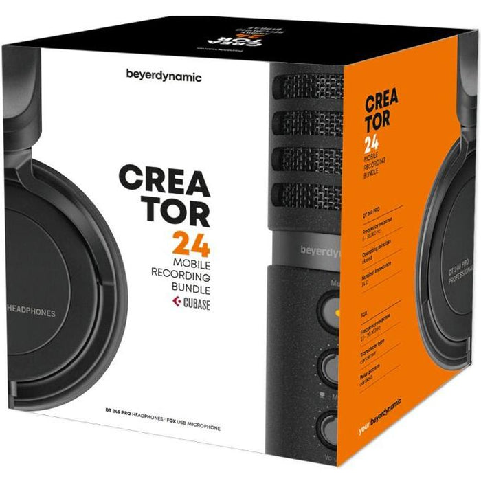 BeyerDynamic Creator 24: DT 240 PRO Headphones & FOX Professional USB Studio Microphone