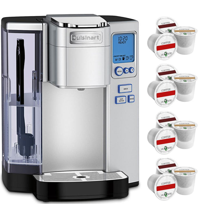 Cuisinart SS-10 Premium Single Serve Coffeemaker Refurbished with 12 K-Cups Bundle