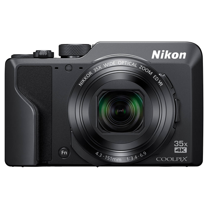 Nikon Coolpix A1000 16MP 35x Optical Zoom 4K Digital Camera with Case & 16GB SD Card