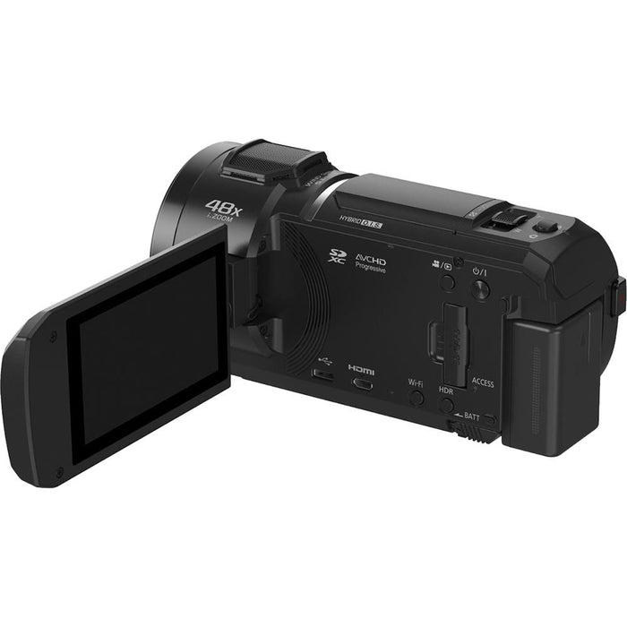 Panasonic Full HD Camcorder with 24x LEICA DICOMAR Lens 1/2.5" BSI Sensor (Black) HC-V800