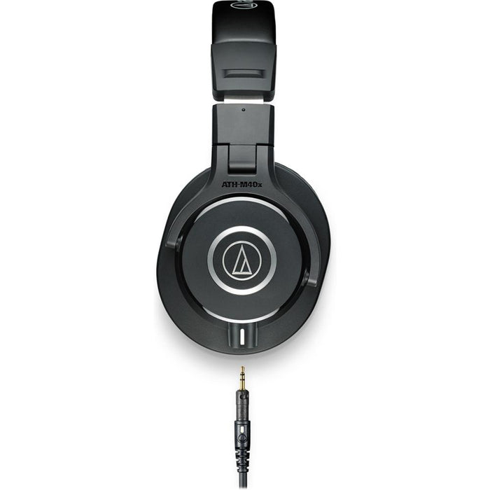 Audio-Technica ATH-M40x Pro Studio Monitor Wired Headphone, Black + Warranty Bundle