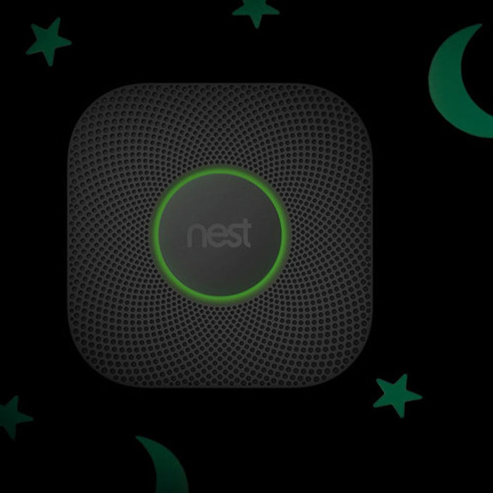 Google Nest Protect Wired Smoke & Carbon Monoxide Alarm White 2nd Gen.+Speaker Charcoal