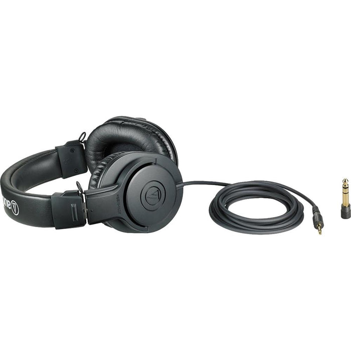 Audio-Technica ATH-M20x Professional Studio Monitoring Headphones + FiiO A1 Headphone Amplifier