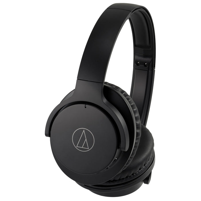 Audio-Technica ATH-ANC500BTBK Quietpoint Bluetooth Noise-Cancelling Headphones Pro Bundle Black