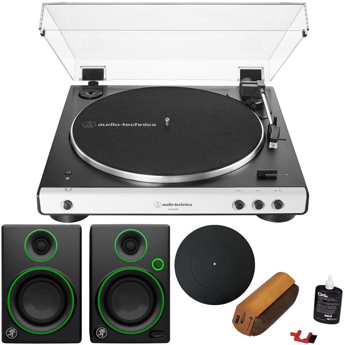 Audio-Technica AT-LP60XBT Fully Automatic Bluetooth Stereo Turntable w/ Audio Immersion Bundle