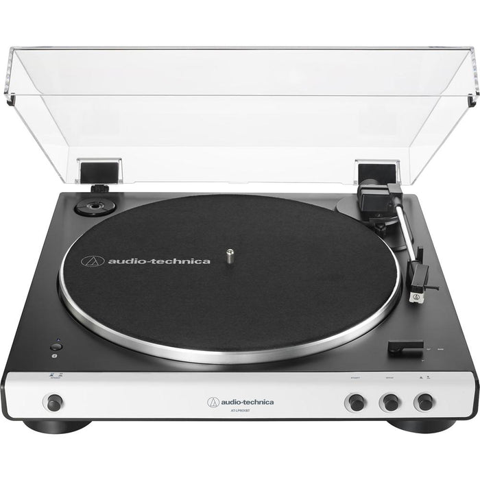 Audio-Technica ATLP60XBT Fully Automatic Bluetooth Stereo Turntable + Essentials Bundle Black