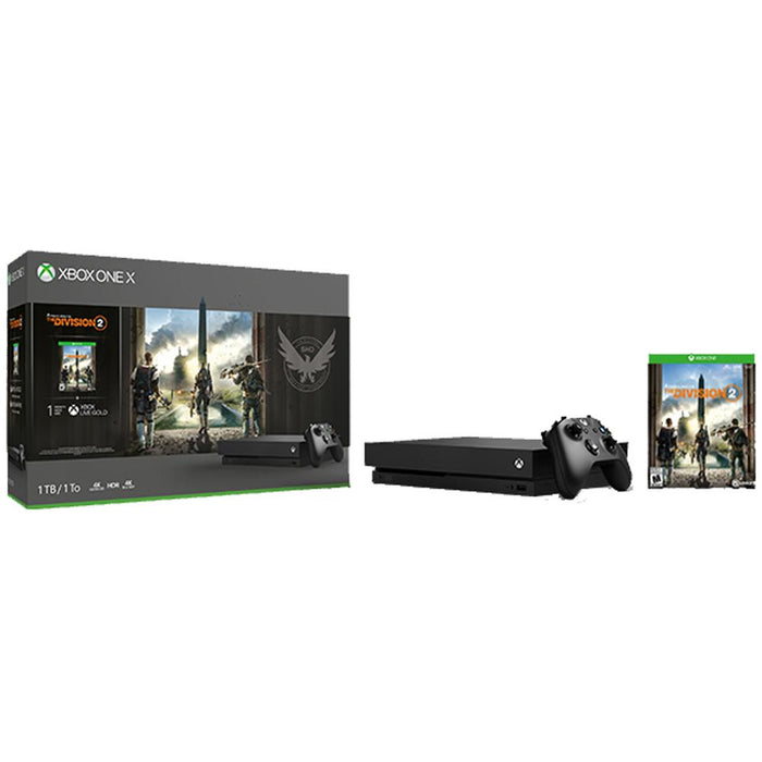 Microsoft Xbox One X 1 TB Console with The Division 2 + Charging & Membership