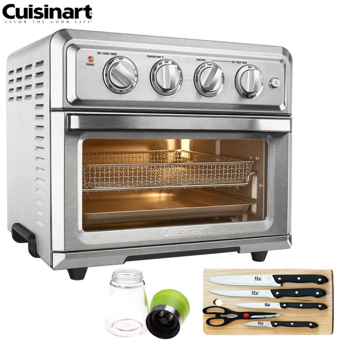 Cuisinart TOA-60 Convection Toaster Oven Air Fryer (Refurbished) w/ Extreme Kitchen Bundle