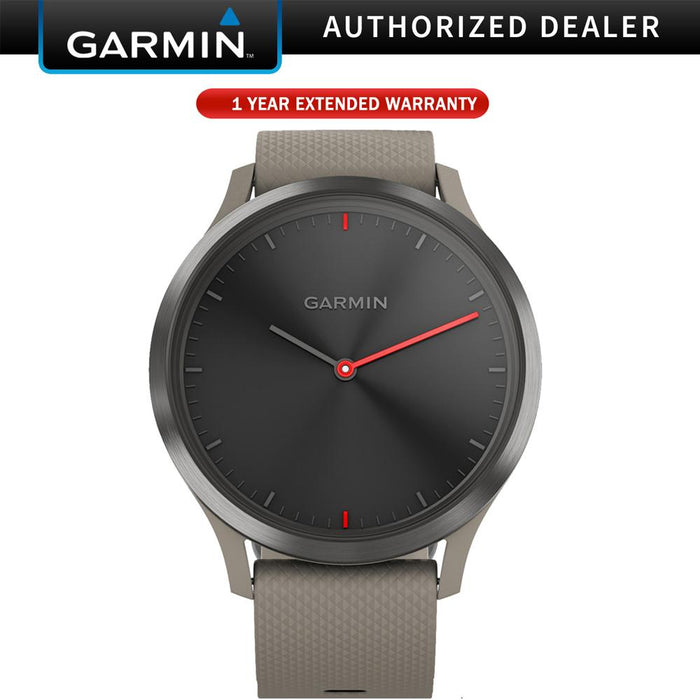 Garmin Vivomove HR Sport Black with Sandstone Silicone + Extended Warranty