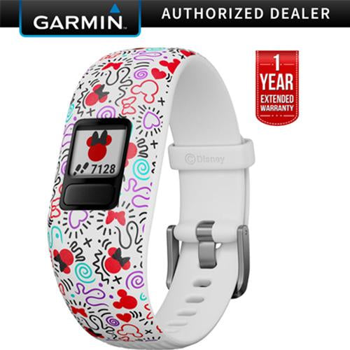 Garmin Vivofit jr. 2 Minnie Mouse Activity Tracker for Kids + 1 Year Extended Warranty