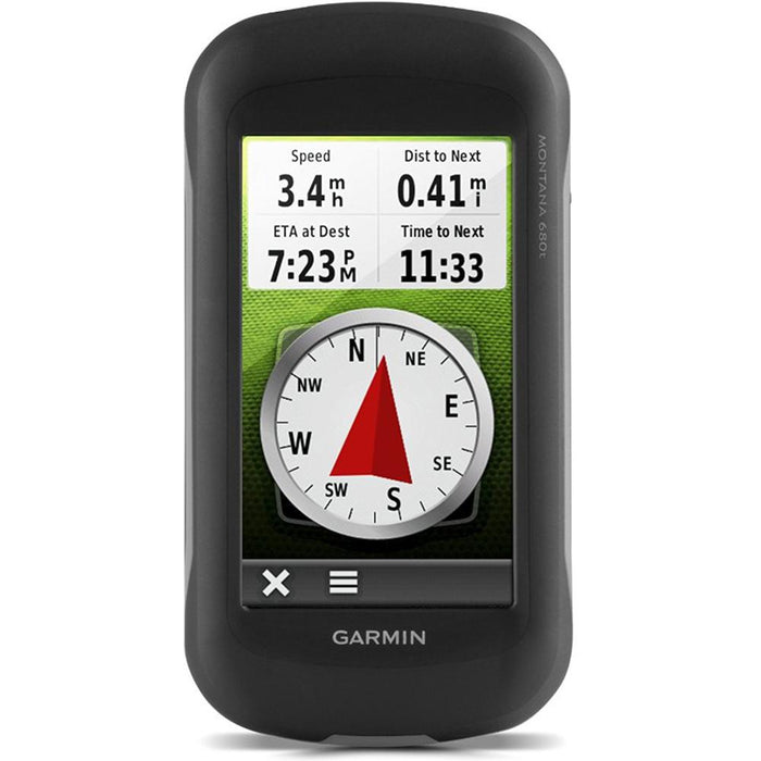Garmin Montana 680t Handheld GPS - 010-01534-11 with 32GB Ultimate Travel Bundle