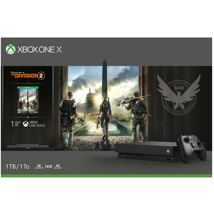 Microsoft Xbox One X Tom Clancy's The Division 2 Bundle + Red Dead Redemption 2 & More