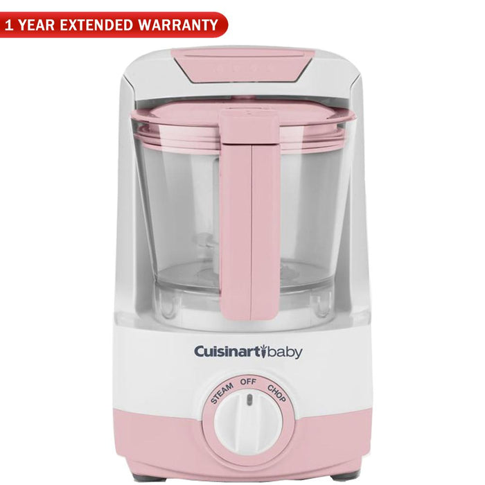 Cuisinart Baby Food Maker & Bottle Warmer, Pink-BFM-1000PK + 1 Year Extended Warranty