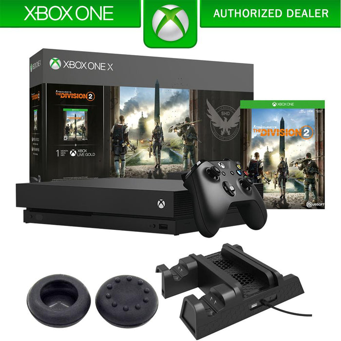 Microsoft Xbox One X 1 TB Console with The Division 2 + Charging Station Bundle