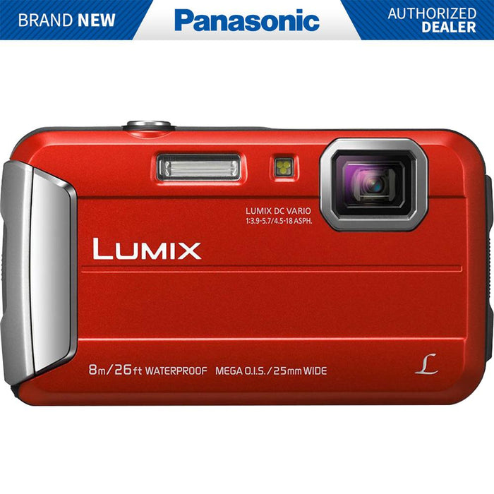 Panasonic LUMIX DMC-TS30 Active Lifestyle Tough Red Digital Camera