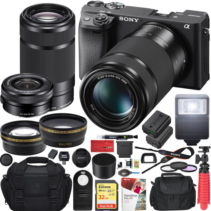 Sony a6400 4K Mirrorless Camera ILCE-6400L/B 16-50mm + 55-210mm 2