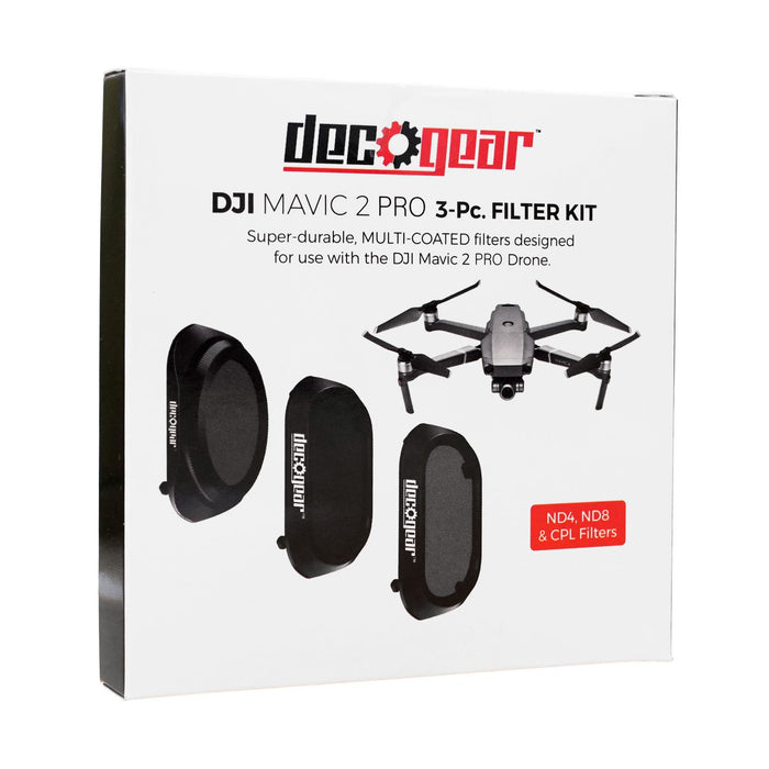 DJI Mavic 2 Fly More Combo Pro Bundle with Deluxe Filter Kit (CPL, ND4, ND8)
