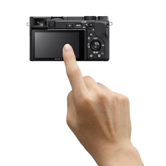 Sony a6400 Mirrorless 4K Camera Body ILCE-6400/B + 50mm F1.8 Prime Lens Kit Bundle