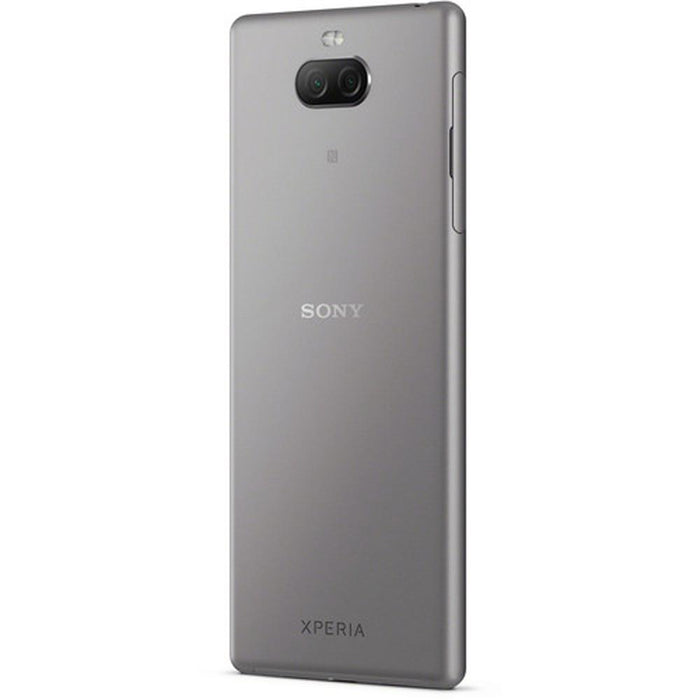 Sony Xperia 10 Unlocked Smartphone 64GB 6.0" Silver + Sandisk Ultra 128 GB Card